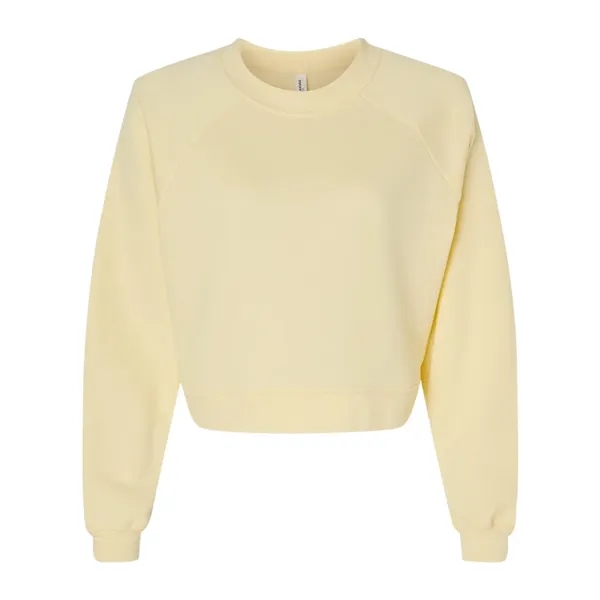BELLA + CANVAS Women's Crop Raglan Crewneck Sweatshirt