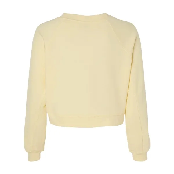 BELLA + CANVAS Women's Crop Raglan Crewneck Sweatshirt