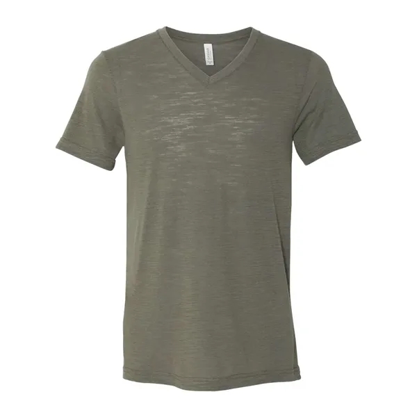 BELLA + CANVAS Unisex Textured Jersey V-Neck Tee