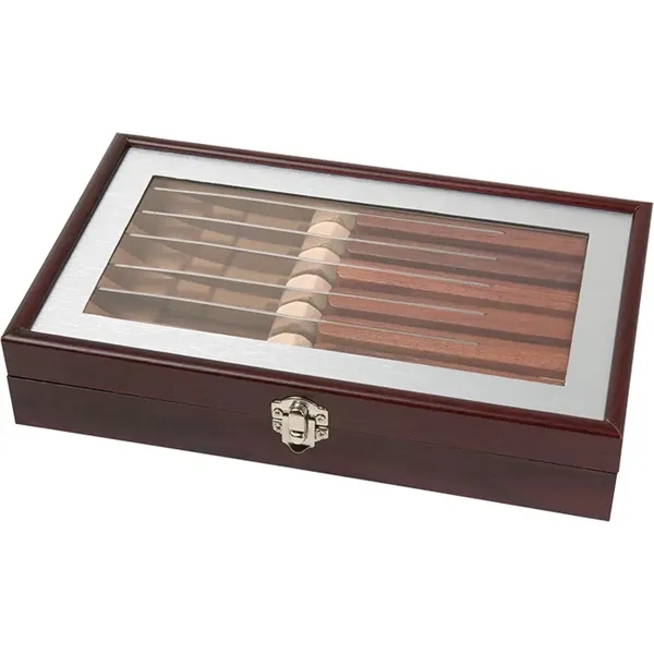 Custom Niagara Cutlery™ Rosewood 6-Piece Steak Knife Set
