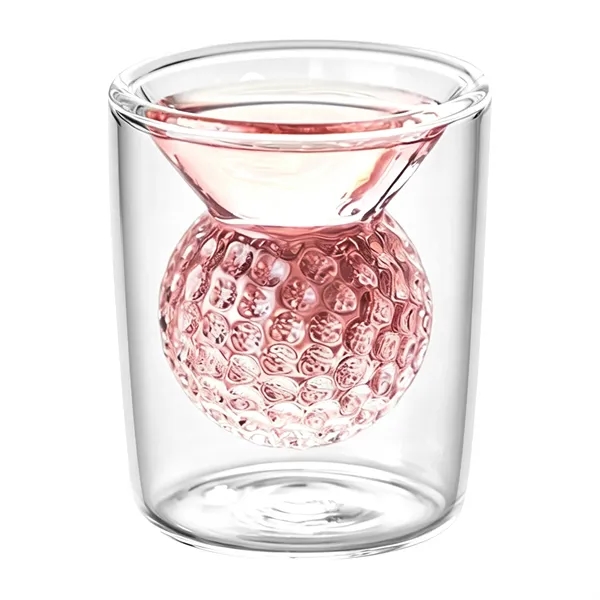 1.7Oz Golf Ball Double Walled Whiskey Glasses