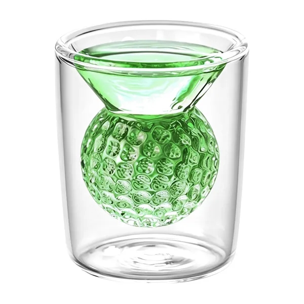 1.7Oz Golf Ball Double Walled Whiskey Glasses