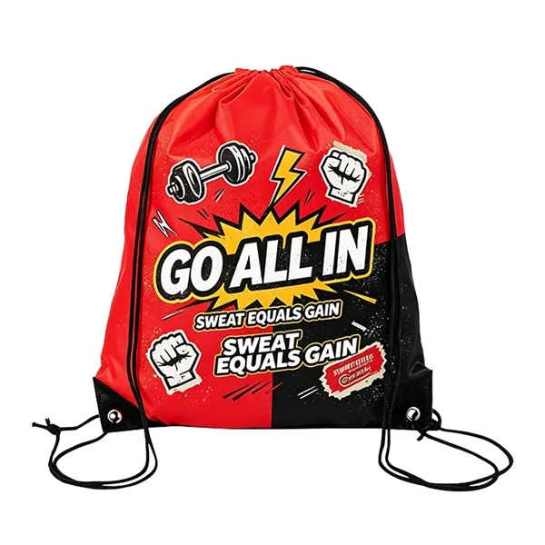 Full Color Oxford Sports Drawstring Backpack Bag