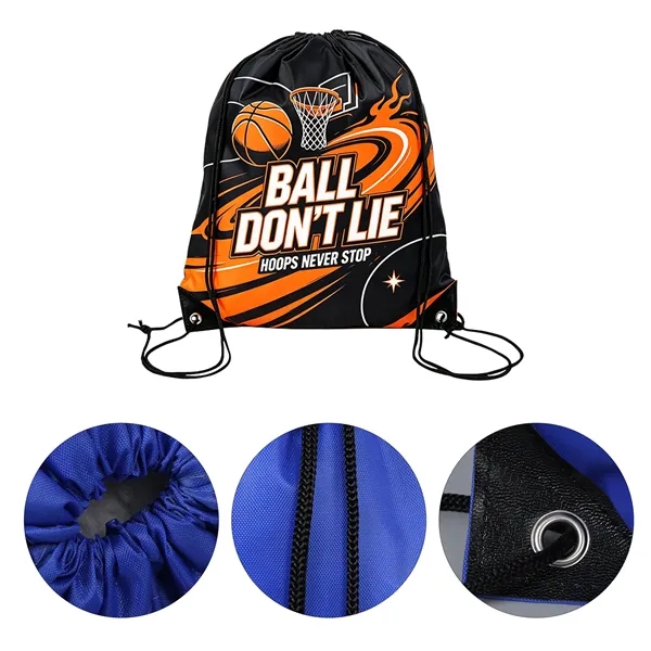 Full Color Oxford Sports Drawstring Backpack Bag