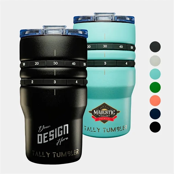 TALLY TUMBLER® 14 oz 4-in-1 Scorekeeper Can Cooler Tumbler
