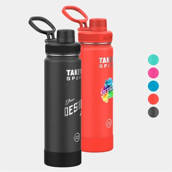 22 oz Takeya® Stainless Steel Insulated Sport Water Bottle