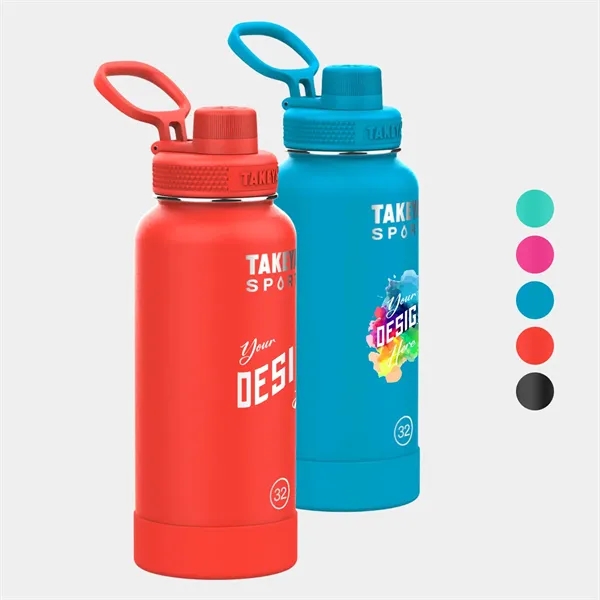 32 oz Takeya® Stainless Steel Insulated Sport Water Bottle