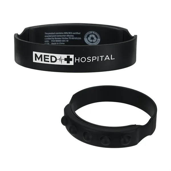 Custom Push Pop Recycled Silicone Wristband