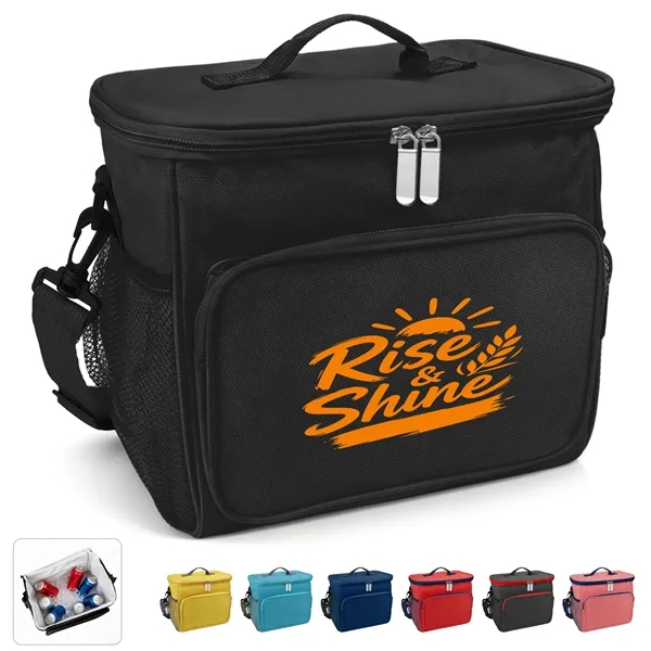 10L Insulated Lunch Cooler Bag W/ Shoulder Strap & Handles