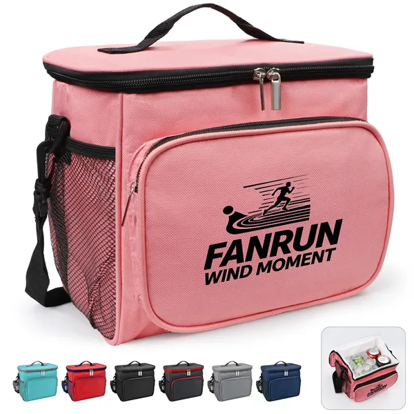 11L Insulated Cooler Lunch Bag W/ Shoulder Strap & Handles