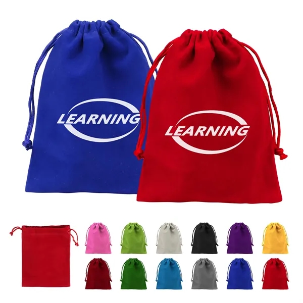 4.7"x6" Small Velvet Drawstring Bag Jewelry Pouch