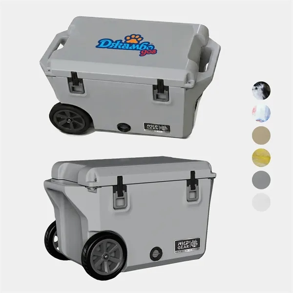 50 QT Wyld Gear® USA-Made Wheeled Hard Cooler (19" x 31")