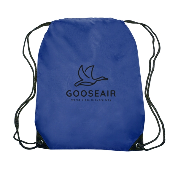 VENTURE Drawstring Backpacks w/ 1 Color Imprint - VENTURE Drawstring Backpacks w/ 1 Color Imprint - Image 4 of 30