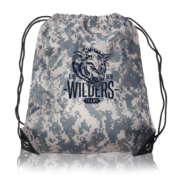 VENTURE Drawstring Backpacks w/ 1 Color Imprint - VENTURE Drawstring Backpacks w/ 1 Color Imprint - Image 7 of 30