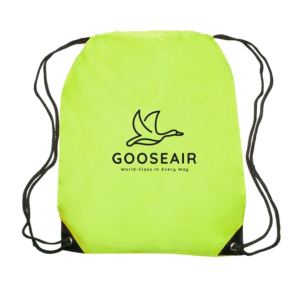 VENTURE Drawstring Backpacks w/ 1 Color Imprint - VENTURE Drawstring Backpacks w/ 1 Color Imprint - Image 13 of 30