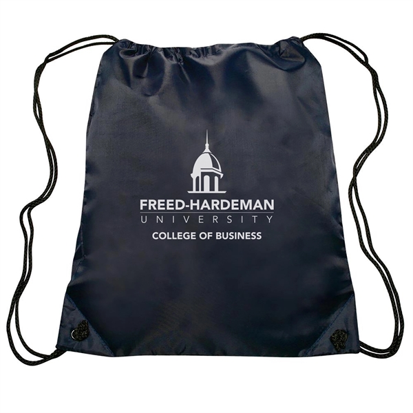 GO-EZ Polyester Drawstring Backpacks w/ 1 Color Imprint - GO-EZ Polyester Drawstring Backpacks w/ 1 Color Imprint - Image 13 of 34