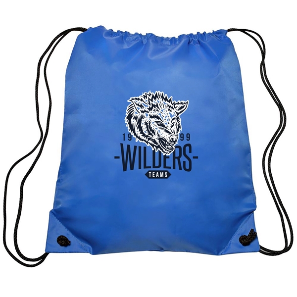 GO-EZ Polyester Drawstring Backpacks w/ 1 Color Imprint - GO-EZ Polyester Drawstring Backpacks w/ 1 Color Imprint - Image 19 of 34