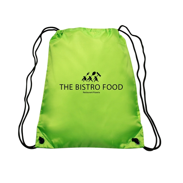 GO-EZ Polyester Drawstring Backpacks w/ 1 Color Imprint - GO-EZ Polyester Drawstring Backpacks w/ 1 Color Imprint - Image 21 of 34
