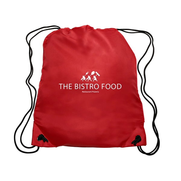 GO-EZ Polyester Drawstring Backpacks w/ 1 Color Imprint - GO-EZ Polyester Drawstring Backpacks w/ 1 Color Imprint - Image 27 of 34