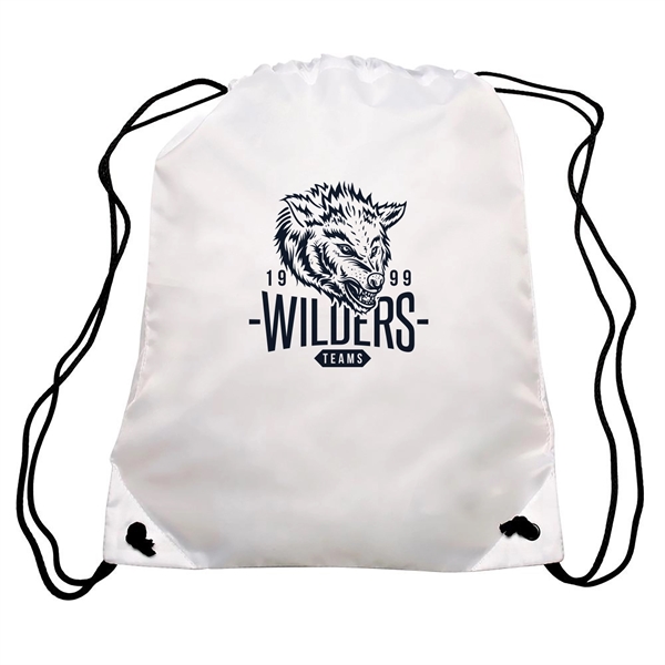 GO-EZ Polyester Drawstring Backpacks w/ 1 Color Imprint - GO-EZ Polyester Drawstring Backpacks w/ 1 Color Imprint - Image 29 of 34