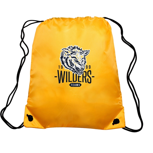 GO-EZ Polyester Drawstring Backpacks w/ 1 Color Imprint - GO-EZ Polyester Drawstring Backpacks w/ 1 Color Imprint - Image 31 of 34