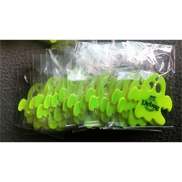 Ghost Reflective Keychain PVC High Visibility - Ghost Reflective Keychain PVC High Visibility - Image 2 of 3