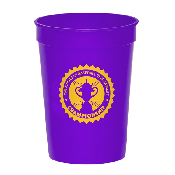 12 oz. Fanatic Plastic Stadium Cups w/ 1 Color Imprint - 12 oz. Fanatic Plastic Stadium Cups w/ 1 Color Imprint - Image 8 of 28