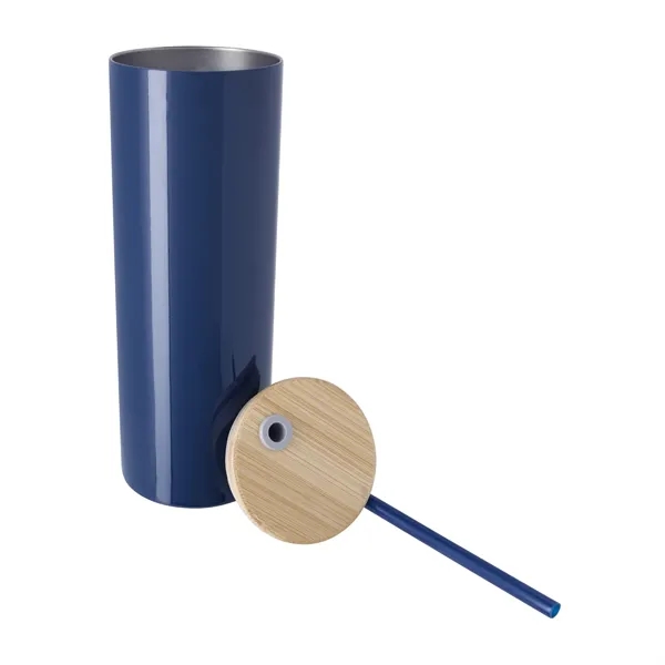 Good Value™ Double-Wall Stainless Steel Tumbler with Bamb...