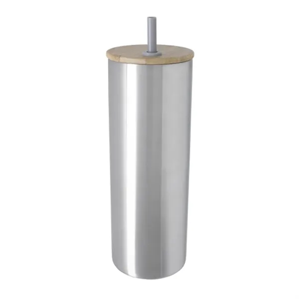 Good Value™ Double-Wall Stainless Steel Tumbler with Bamb...