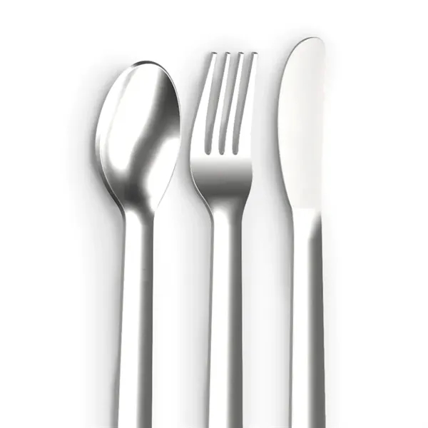 BUILT® 4 Piece Stainless Steel Travel Utensils with Case