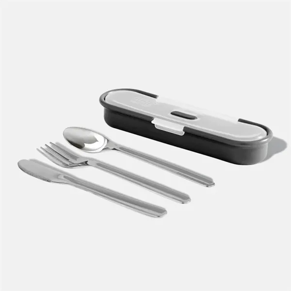BUILT® 4 Piece Stainless Steel Travel Utensils with Case