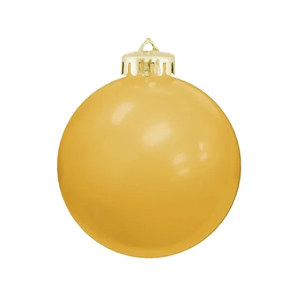 3-1/4" USA-Made Round Glossy Shatterproof Ornament