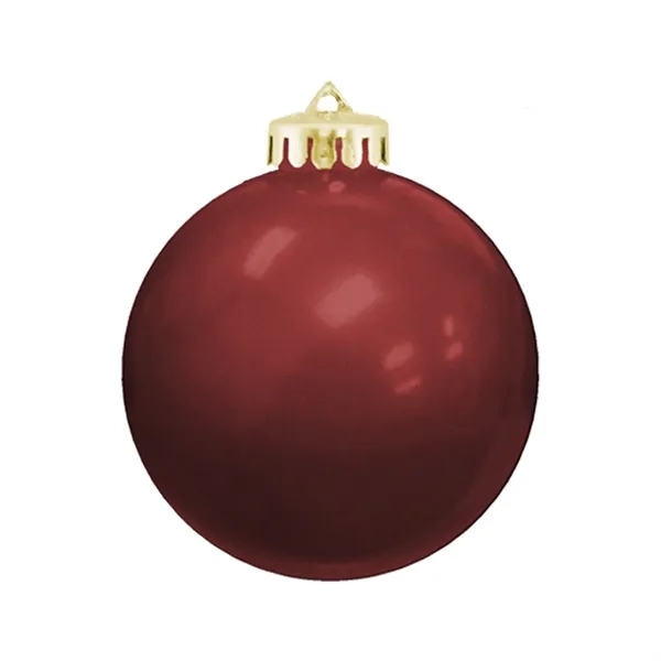 3-1/4" USA-Made Round Glossy Shatterproof Ornament