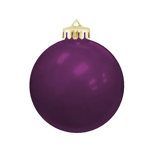3-1/4" USA-Made Round Glossy Shatterproof Ornament
