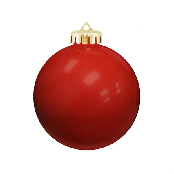 3-1/4" USA-Made Round Glossy Shatterproof Ornament