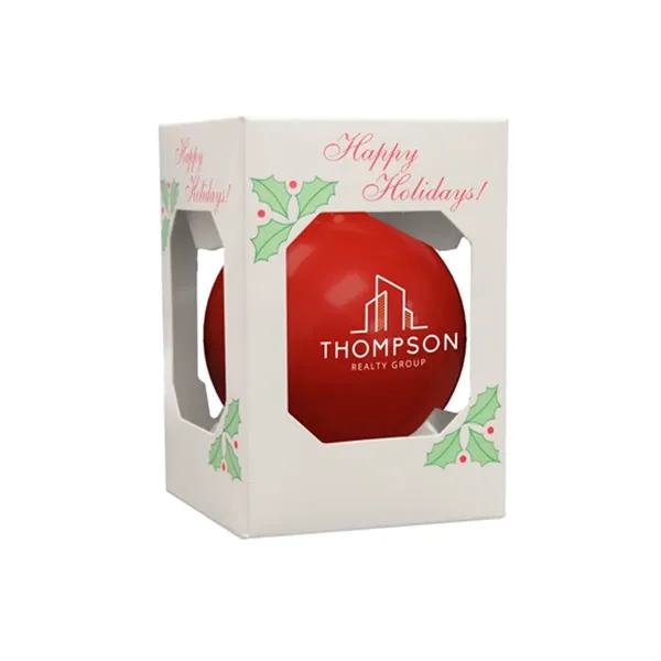 3-1/4" USA-Made Round Glossy Shatterproof Ornament