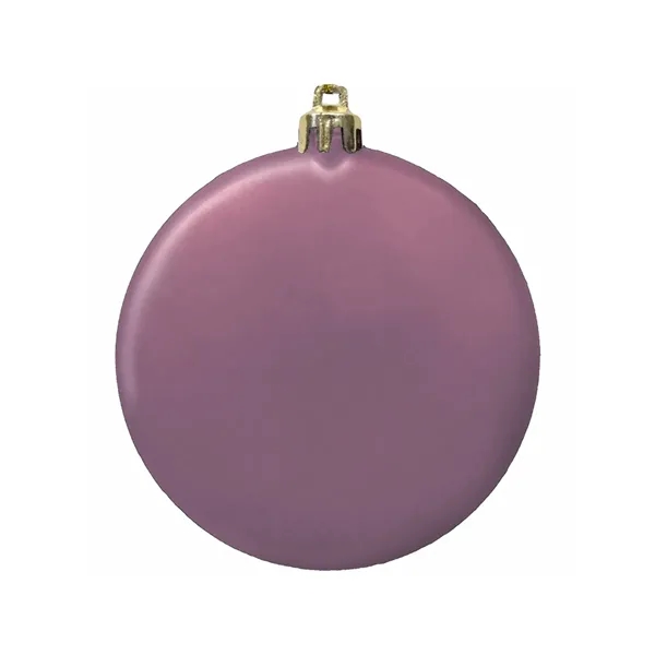 3" Satin Finish Flat Shatterproof Ornament