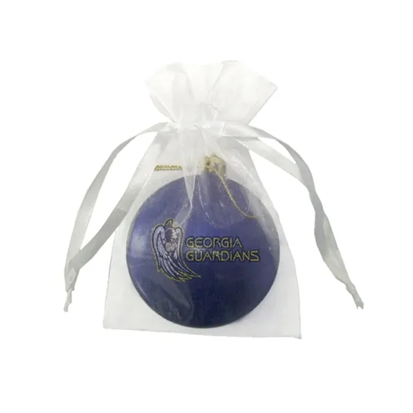 3" Satin Finish Flat Shatterproof Ornament