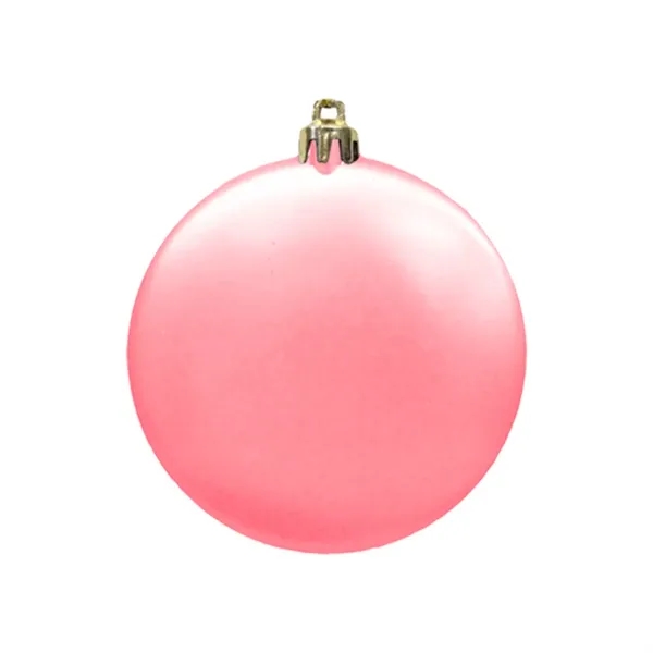 3" Satin Finish Flat Shatterproof Ornament