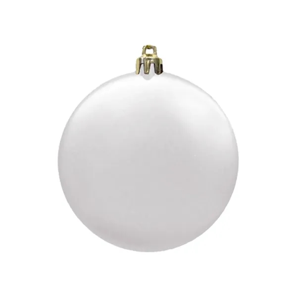 3" Satin Finish Flat Shatterproof Ornament