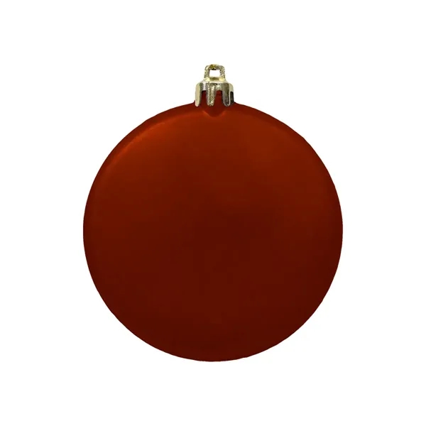 3" Satin Finish Flat Shatterproof Ornament