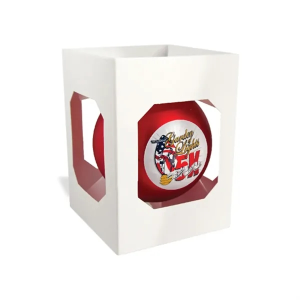 3-1/4" Satin Finish Round Shatterproof Ornament