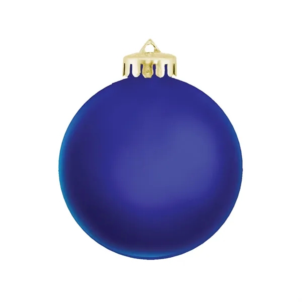 3-1/4" Satin Finish Round Shatterproof Ornament