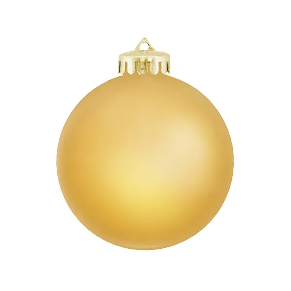 3-1/4" Satin Finish Round Shatterproof Ornament
