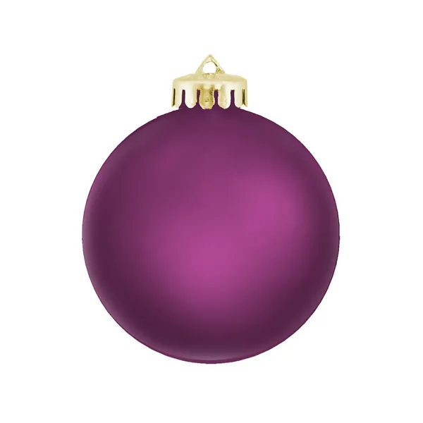 3-1/4" Satin Finish Round Shatterproof Ornament