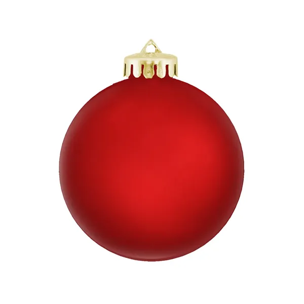 3-1/4" Satin Finish Round Shatterproof Ornament