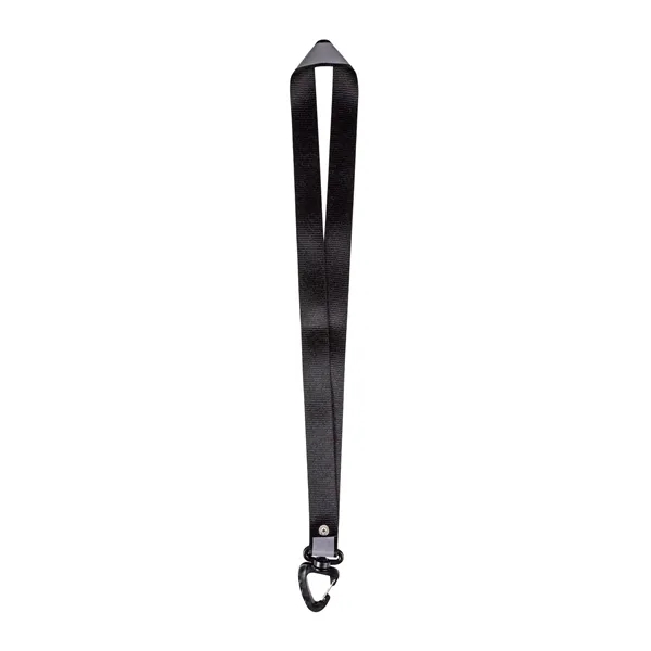Reflective rPET Lanyard with Swivel Carabiner