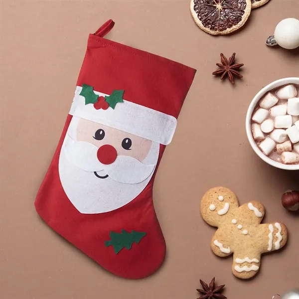 Santa Face Christmas Stocking