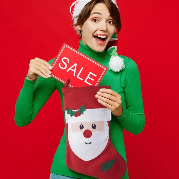 Santa Face Christmas Stocking