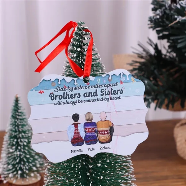 Acrylic double sided Christmas ornament pendants